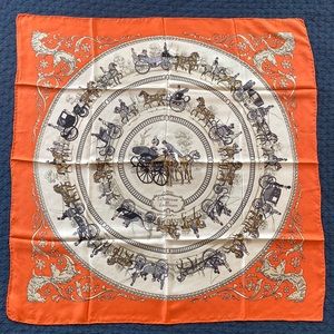 Hermès COPY La Promenade de Longchamps 100% Silk Twill Scarf